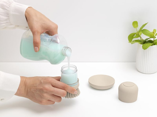 Szczotka z dozownikiem Soft Beige Brabantia