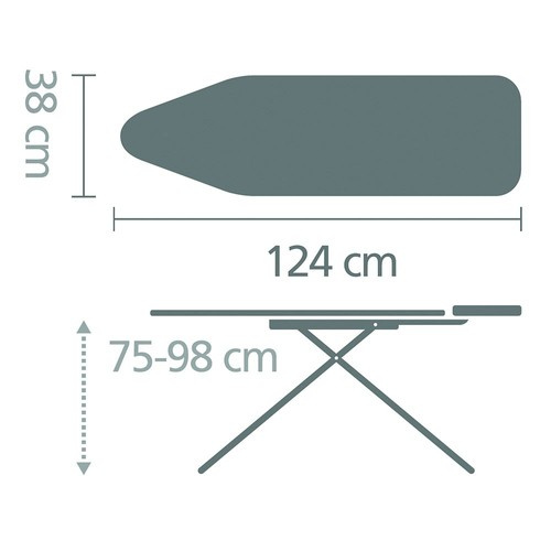 Deska do prasowania rozmiar B (124x38 cm) Fresh Breeze BRABANTIA 