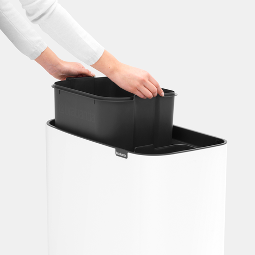 Kosz BO Touch Bin 11+23l biały BRABANTIA