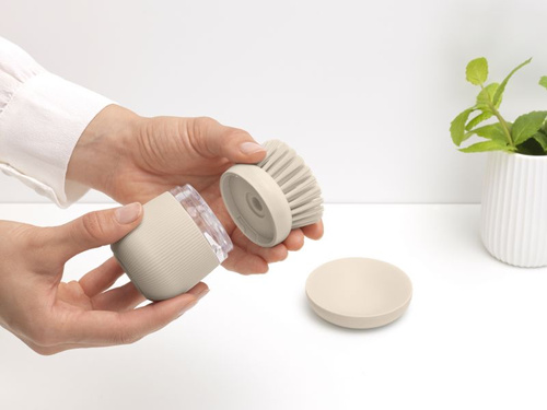 Szczotka z dozownikiem Soft Beige Brabantia