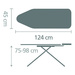 Deska do prasowania rozmiar C (124x45cm) Ice Water BRABANTIA