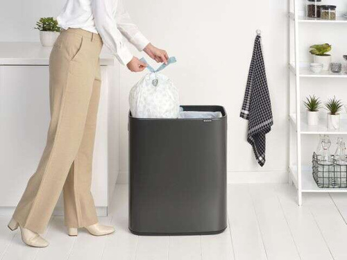 Kosz Bo Touch Bin 2x30l Confident Grey BRABANTIA