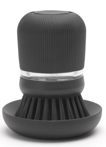 Szczotka z dozownikiem dark grey Brabantia