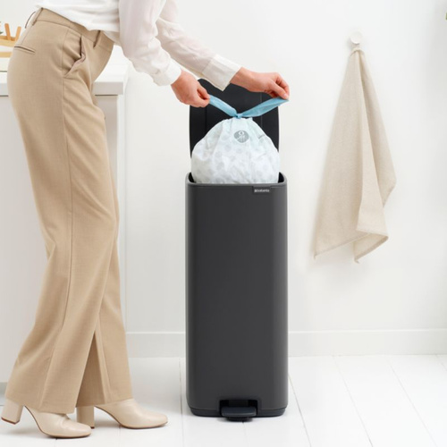 Kosz pedałowy 30l Bo Mineral Infinite Grey BRABANTIA