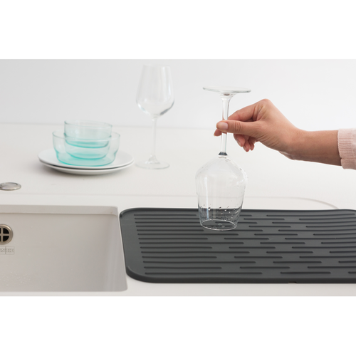 Silikonowa mata do suszenia naczyń dark grey Brabantia