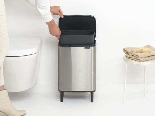 Kosz 12l Bo Hi Matt Steel Fingerprint Proof BRABANTIA