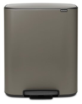 Kosz Bo Pedal Bin 2x30 l platynowy BRABANTIA