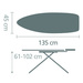 Deska do prasowania rozmiar D (135x45cm) Titan Oval BRABANTIA 