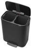 Kosz Bo Pedal Bin 2x30 l czarny matowy BRABANTIA 