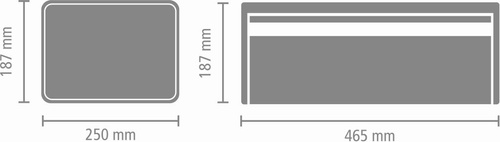 Chlebak prostokątny Brilliant Steel BRABANTIA