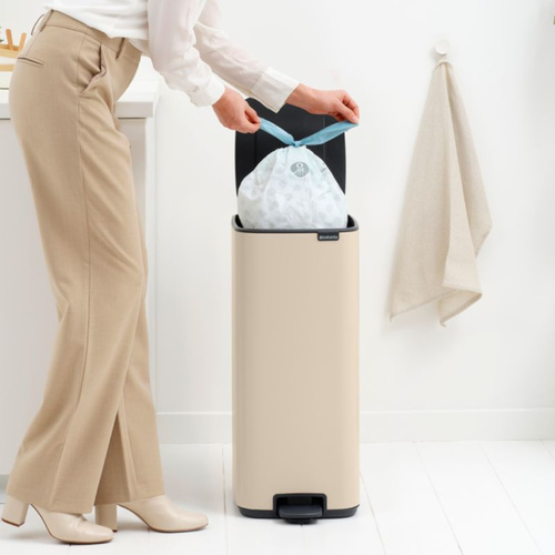 Kosz pedałowy 30l Bo Soft Beige BRABANTIA