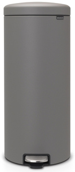 Kosz pedałowy 30l NewIcon betonowy szary powłoka mineralna BRABANTIA