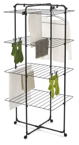 Suszarka na pranie 30m HangOn Tower czarny mat BRABANTIA