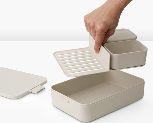 Pojemnik na lunch Bento Make&Take Soft Beige BRABANTIA