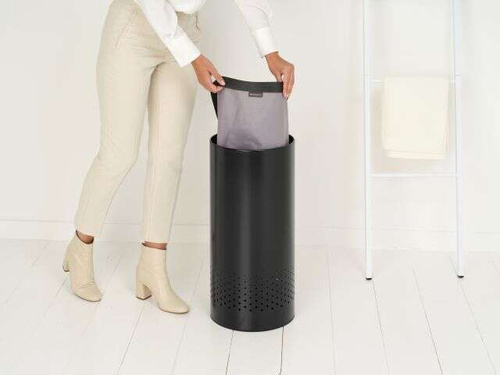 Kosz na pranie 35l Matt Black BRABANTIA