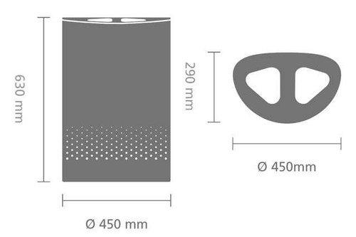 Kosz na pranie do segregacji 55l Selector Matt Black BRABANTIA