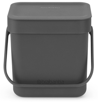 Kosz Sort & Go 3l Dark Grey BRABANTIA