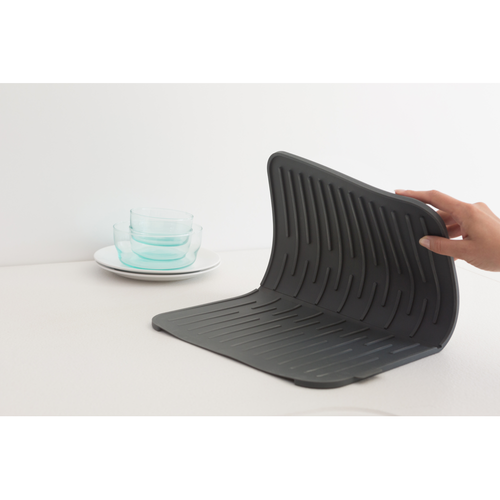 Silikonowa mata do suszenia naczyń dark grey Brabantia