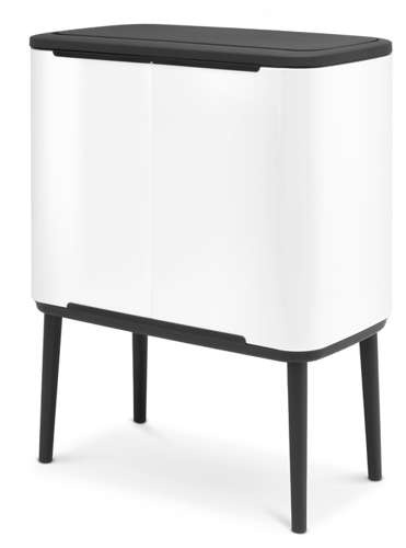 Kosz BO Touch Bin 11+23l biały BRABANTIA