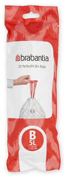 Worki na śmieci rozmiar B - 5l 20 sztuk BRABANTIA