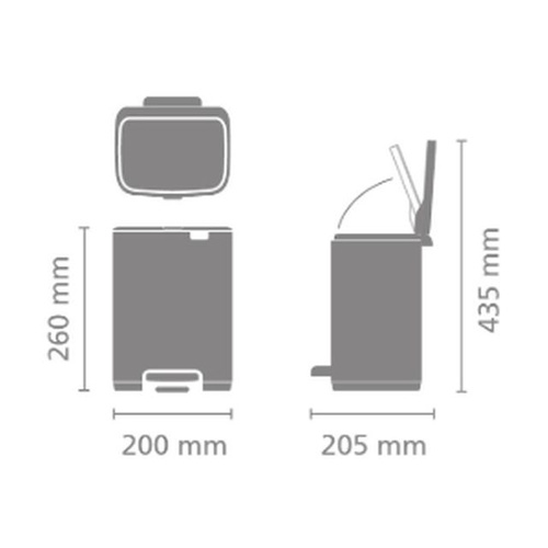 Kosz pedałowy 4l Bo Soft Beige BRABANTIA