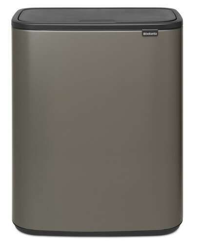 Kosz Bo Touch Bin 2x30 l platynowy BRABANTIA